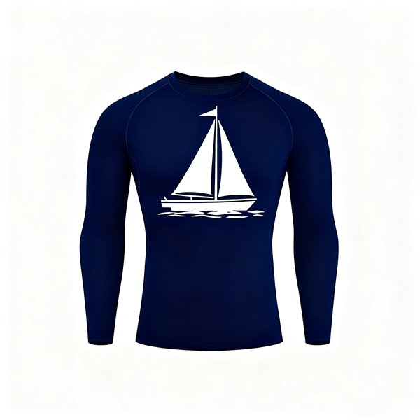 Men's Moisture-Wicking Compression Top - Lightweight Quick Dry Long Sleeve Athletic Base Layer