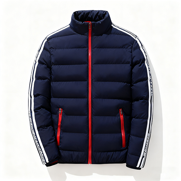 Men's Casual Large Size Winter Coat - Warm Windproof Stand Collar Long Sleeve Multi-Pocket Zipper Outdoor Jacket